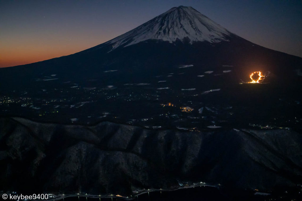 手持ちで撮影富士山
