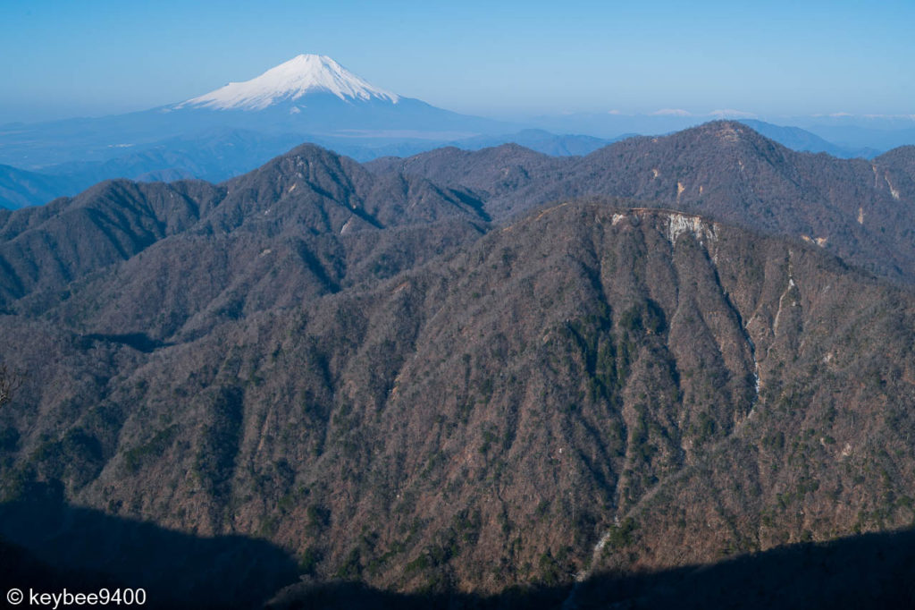 富士山と臼ヶ岳、檜洞丸
